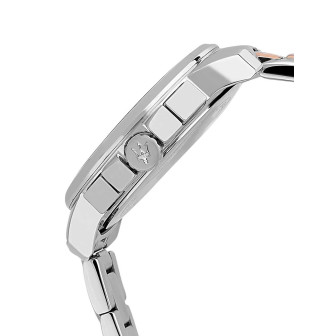 Montre Homme Maserati Chronographe Successo R8873621008 bracelet acier et cadran bleu nuit et acier rosé