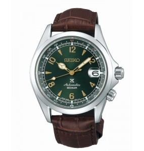 SEIKO PROSPEX ALPINIST AUTOMATIQUE VERT CUIR SPB121J1