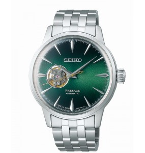 Montre Homme Seiko Presage SSA441J1 - Mouvement automatique, cur ouvert -  Boitier et bracelet acier inoxydable