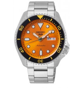 SEIKO 5 SPORTS AUTOMATIQUE ORANGE ACIER SRPD59K1