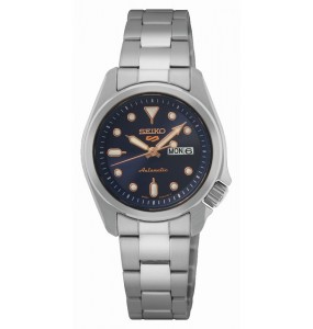 SEIKO 5 SPORTS MINI BOY AUTOMATIQUE BLEU ACIER SRE003K1