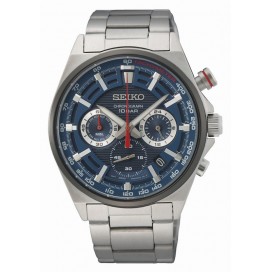 SEIKO SPORT QUARTZ CHRONOGRAPHE BLEU ACIER SSB407P1