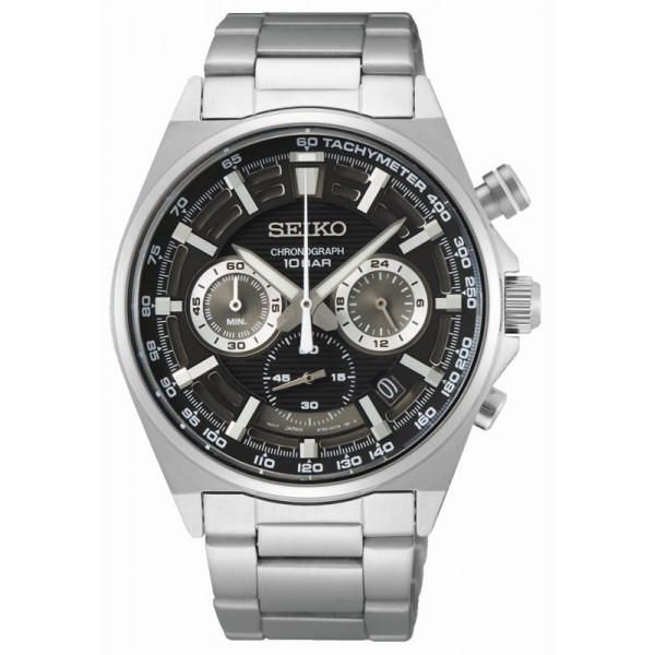 Montre Homme Seiko Sport SSB397P1 - Cadran noir - Chronographe