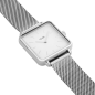 Montre Femme CLUSE La Tétragone Brac en Acier Argenté, Cad Blanc - CW0101207003 Montre Femme CLUSE La Tétragone Brac en Acier Argenté, Cad Blanc - CW0101207003
