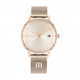 Montre Tommy Hilfiger Tea Femme - Boitier acier Doré Rose - Bracelet acier Doré Rose