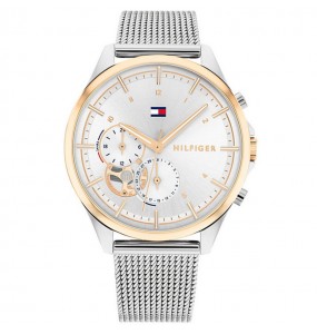 Montre Tommy Hilfiger Quinn Femme - Boitier acier argenté - Bracelet acier argenté