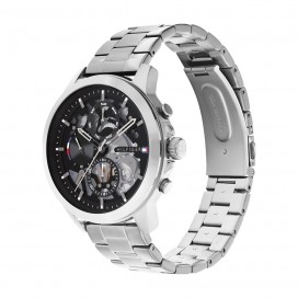 Montre Tommy Hilfiger Henry Homme - Boîtier acier argenté - Bracelet acier argenté