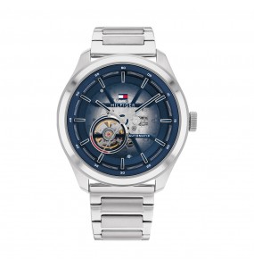 Montre Tommy Hilfiger Oliver Homme - Boitier acier argenté - Bracelet acier argenté