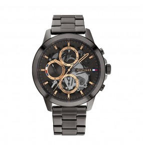 Montre Tommy Hilfiger Henry Homme - Boîtier acier Gris  - Bracelet acier Gris