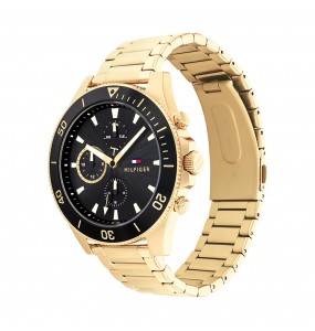 Montre Tommy Hilfiger Larson Homme - Boitier acier Doré - Bracelet acier Doré