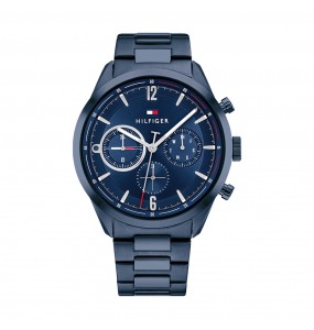 Montre Tommy Hilfiger Matthew Homme - Boîtier acier Bleu  - Bracelet acier Bleu