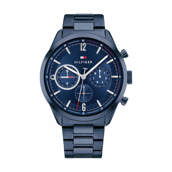 Montre Tommy Hilfiger Matthew Homme - Boîtier acier Bleu  - Bracelet acier Bleu