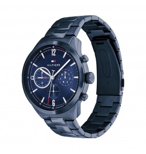 Montre Tommy Hilfiger Matthew Homme - Boîtier acier Bleu  - Bracelet acier Bleu