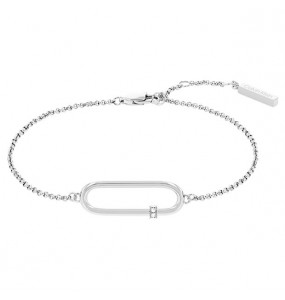 Bracelet Calvin Klein, collection Contemporary Elongated Oval, bijou acier référence 35000183