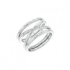 Bague Calvin Klein, collection Timeless Minimal Linear, bijou acier référence 35000203B