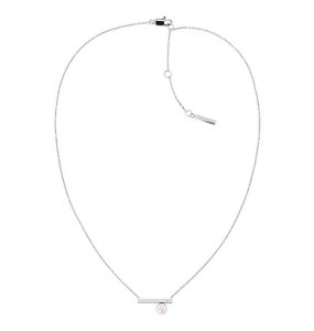 Collier Calvin Klein, collection Timeless Minimal Pearl, bijou acier référence 35000175
