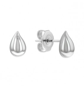 Boucles d'oreilles Calvin Klein, collection Sculptural Sculptured Drops, bijou acier référence 35000070