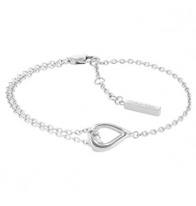 Bracelet Calvin Klein, collection Sculptural Sculptured Drops, bijou acier référence 35000076