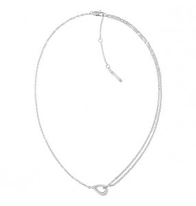 Collier Calvin Klein, collection Sculptural Sculptured Drops, bijou acier référence 35000080