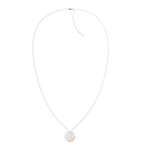 Collier Calvin Klein, collection Timeless Minimal Circular, bijou acier référence 35000148