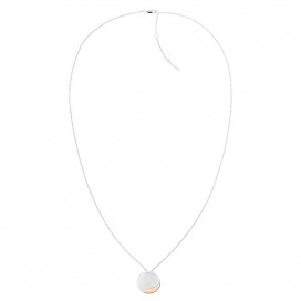 Collier Calvin Klein, collection Timeless Minimal Circular, bijou acier référence 35000148