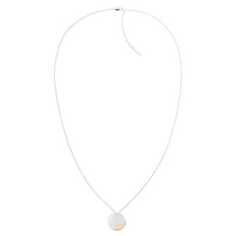 Collier Calvin Klein, collection Timeless Minimal Circular, bijou acier référence 35000148