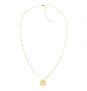 Collier Calvin Klein, collection Timeless Minimal Circular, bijou acier référence 35000149