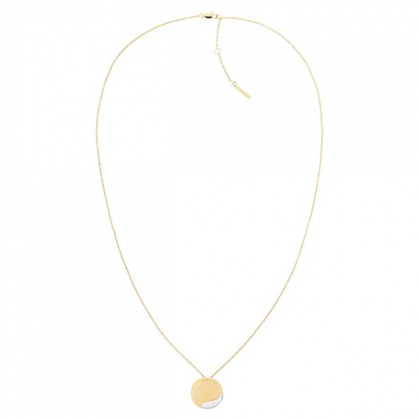 Collier Calvin Klein, collection Timeless Minimal Circular, bijou acier référence 35000149