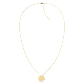 Collier Calvin Klein, collection Timeless Minimal Circular, bijou acier référence 35000149