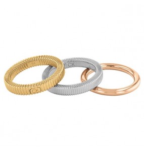 Bague Calvin Klein, collection Contemporary Playful Repetition, bijou acier référence 35000027C