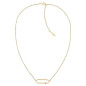 Collier Calvin Klein, collection Contemporary Elongated Oval, bijou acier référence 35000186