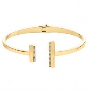 Bracelet Calvin Klein, collection Timeless Minimal Linear, bijou acier référence 35000161