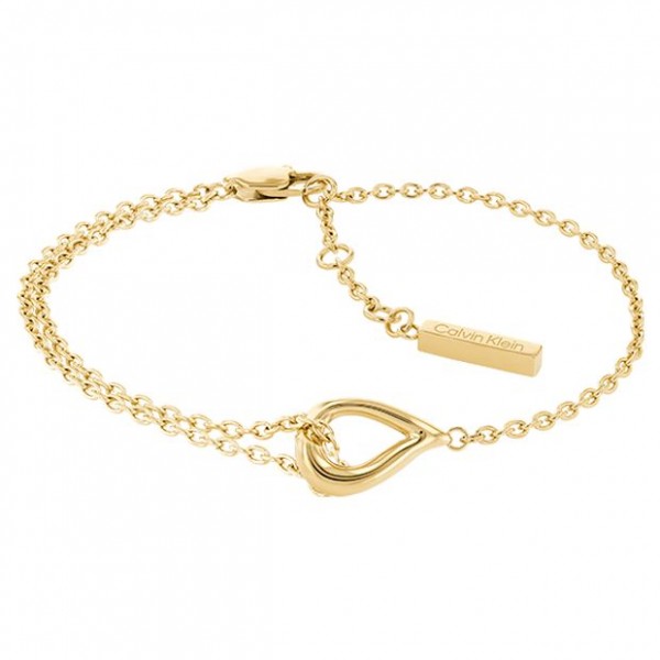 Bracelet Calvin Klein, collection Sculptural Sculptured Drops, bijou acier référence 35000077