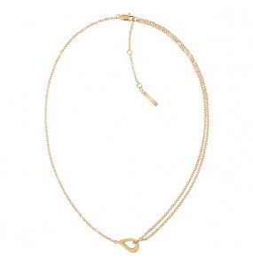 Collier Calvin Klein, collection Sculptural Sculptured Drops, bijou acier référence 35000081