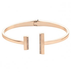 Bracelet Calvin Klein, collection Timeless Minimal Linear, bijou acier référence 35000162