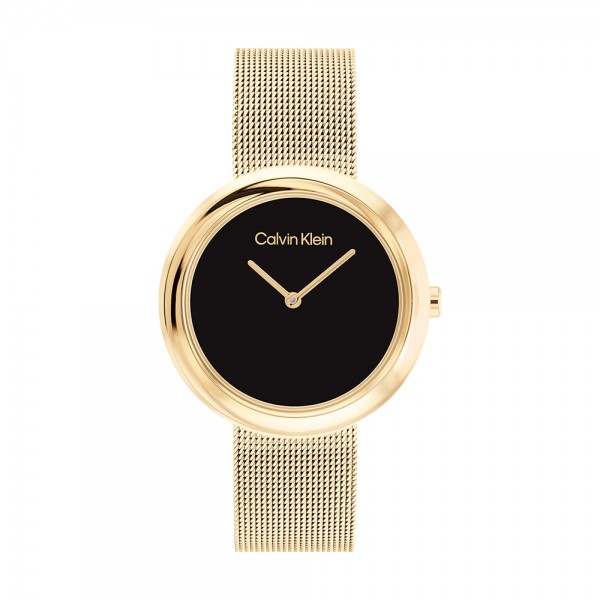 Montre Femme Calvin Klein - Collection Sculptural Twisted Bezel - Style Tendance - Réf. 25200012