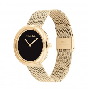 Montre Femme Calvin Klein - Collection Sculptural Twisted Bezel - Style Tendance - Réf. 25200012