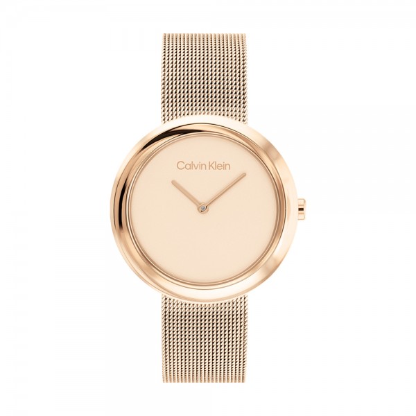 Montre Femme Calvin Klein - Collection Sculptural Twisted Bezel - Style Tendance - Réf. 25200013