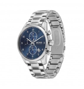 Montre Homme Hugo Boss Sport Lux  - Boîtier acier argenté - Bracelet acier argenté - Ref 1513784