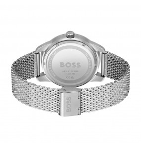 Montre Homme Hugo Boss Sport Lux  - Boîtier acier argenté - Bracelet acier argenté - Ref 1513942