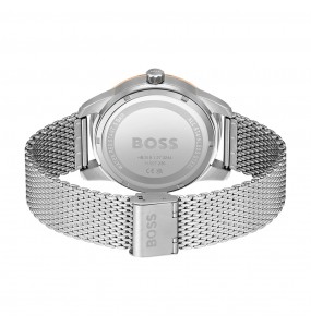 Montre Homme Hugo Boss Sport Lux  - Boîtier acier argenté - Bracelet acier argenté - Ref 1513961