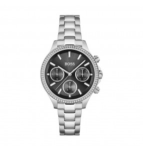 Montre Femme Hugo Boss Hera  - Boîtier acier argenté - Bracelet acier argenté - Ref 1502593