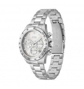 Montre Femme Hugo Boss Sport Lux  - Boîtier acier argenté - Bracelet acier argenté - Ref 1502616