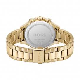 Montre Femme Hugo Boss Sport Lux  - Boîtier acier doré - Bracelet acier doré - Ref 1502628