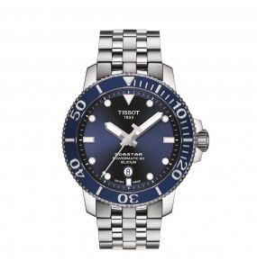 Montre Homme Tissot Seastar 1000 Powermatic 80 Silicium T1204071104101 - Style Sport