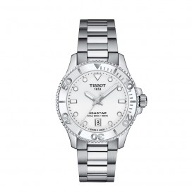 Montre Mixte Unisexe TISSOT Seastar 1000 Blanche - T1202101101100