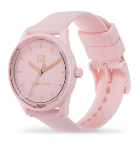 Montre Femme Ice Watch Solar Power - Boîtier résine Rose - Bracelet Silicone Rose - Réf. 018479