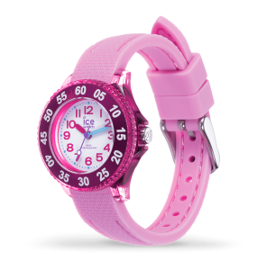Montre Enfant Ice Watch Cartoon - Boîtier résine Rose - Bracelet Silicone Rose - Réf. 018934