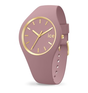 Montre Ice Watch Glam Brushed Femme - Boîtier Silicone Rose - Bracelet Silicone Rose - Réf. 019524