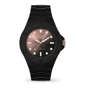 Montre Unisexe Ice Watch Generation - Boîtier résine Noir - Bracelet Silicone Noir - Réf. 019157